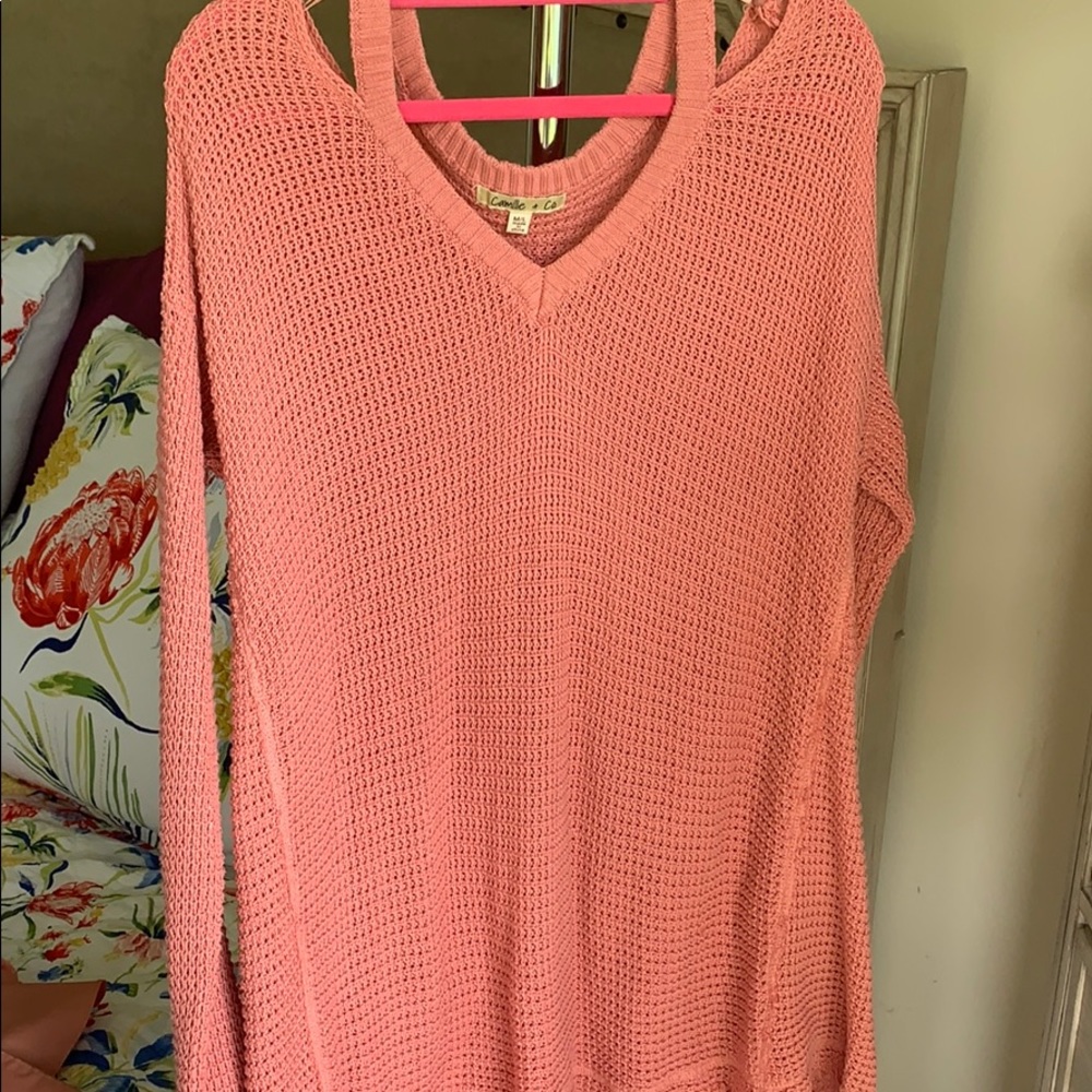 Pink oversized sweater